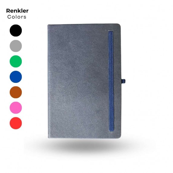 13x21 cm Fagus Termo Deri Sert Kapaklı Eko Defter
